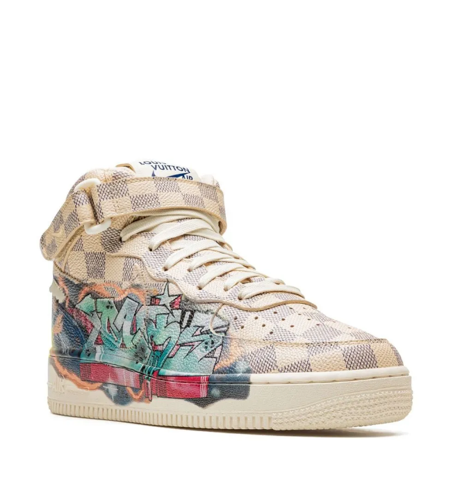 Nike x Louis Vuitton Air Force 1 Mid "Virgil Abloh - Graffiti" sneakers