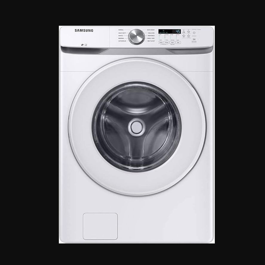 Samsung WF45T6000WPR White Front Load Laundry Package
